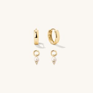 Hoops & Pearl Charms Set - Image 2