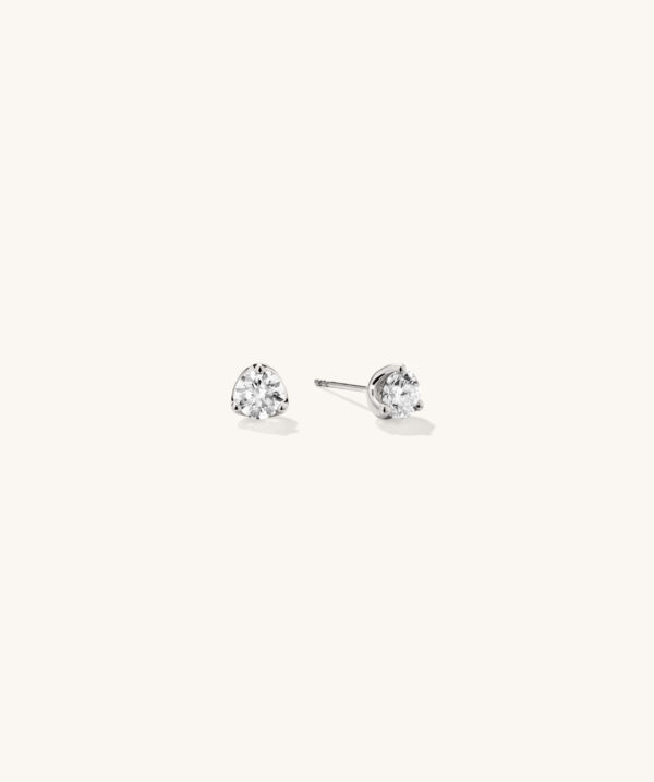 Lab Grown Diamond Round Studs 1 TCW