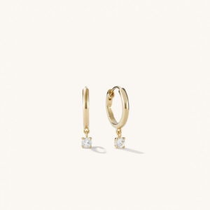 Round Topaz Hoops - Image 2