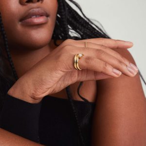 Boa Gemstone Coil Ring - Image 2