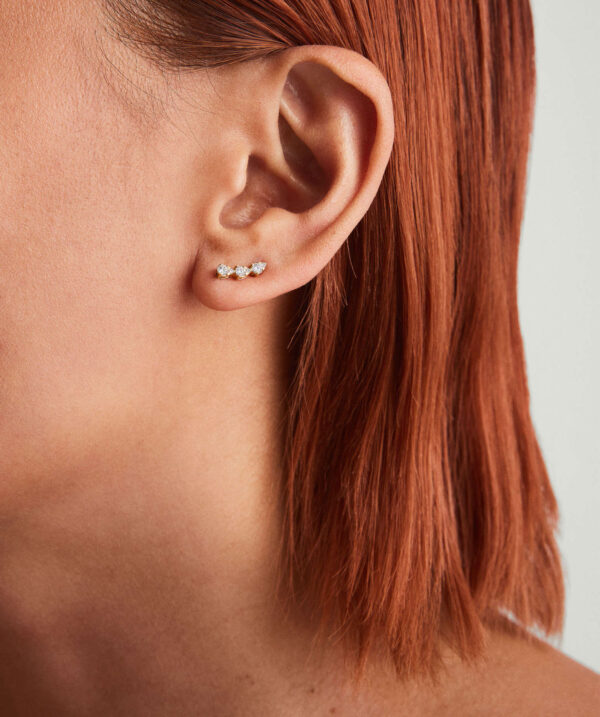 Pear Diamond Climber Studs - Image 3