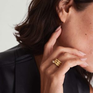 Boa Gemstone Coil Ring - Image 3