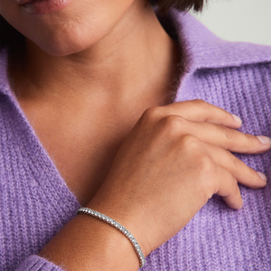 Lab Grown Sapphire Tennis Bracelet - Image 3
