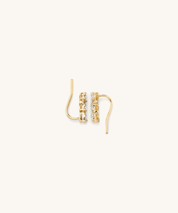 Pear Diamond Climber Studs