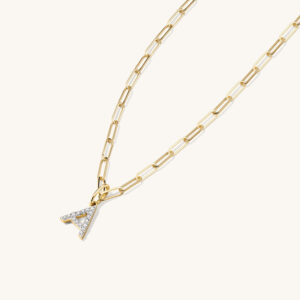Diamond Letter Charm - Image 3