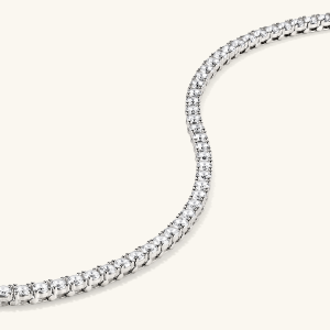 Lab Grown Sapphire Tennis Bracelet - Image 4