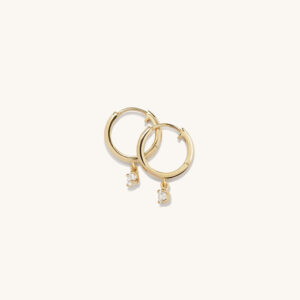 Round Topaz Hoops - Image 4