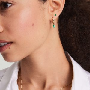 Hoops & Gemstone Charms Set - Image 5
